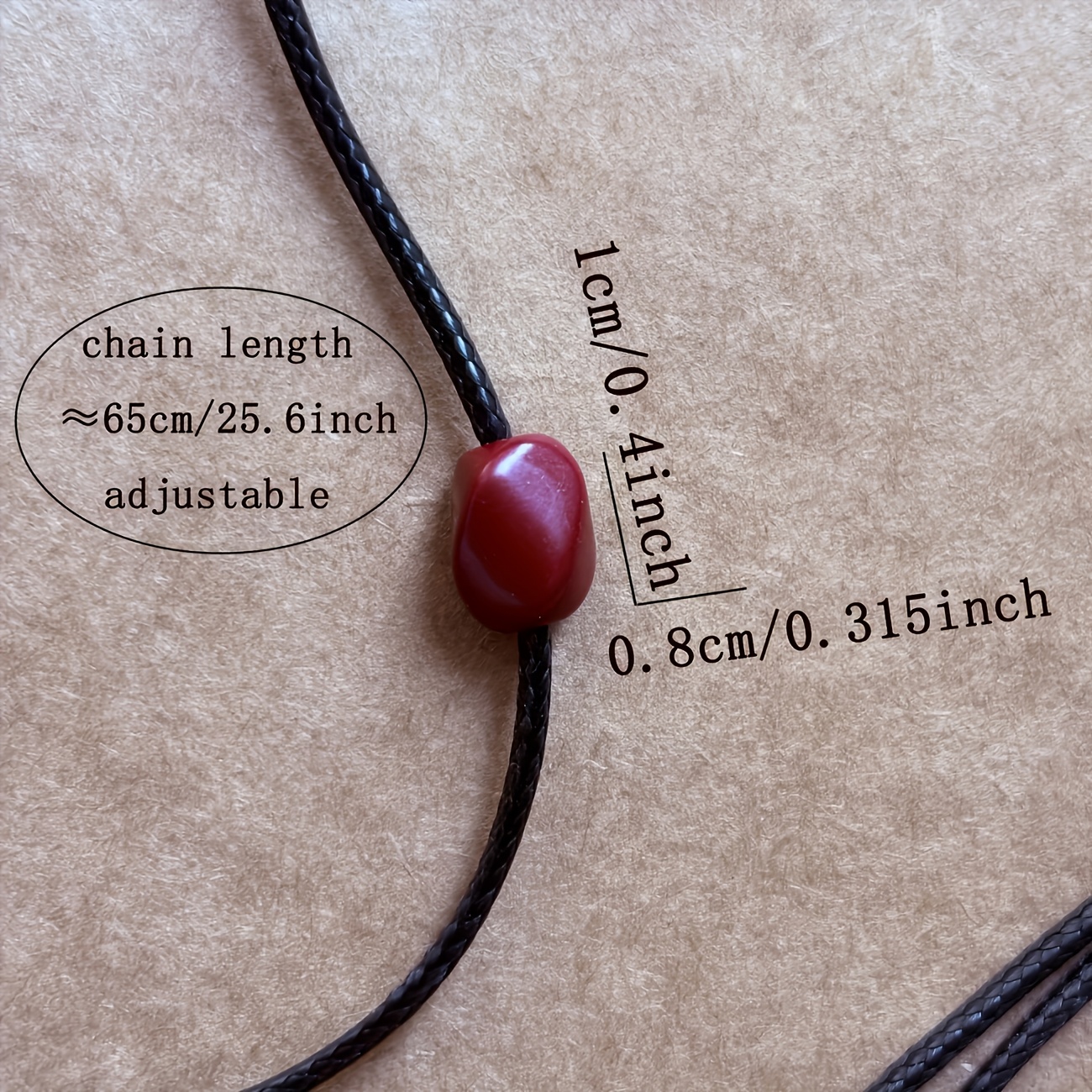 Bohemian Cinnabar Pendant for Women, Minimalist Style